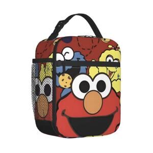 New Elmo & Sesame St. Friends Insulated Lunch Bag/Bento Box, For Work or School